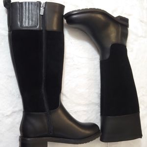 NIB BLONDO AURORA BLACK LEATHER TALL BOOTS US 8